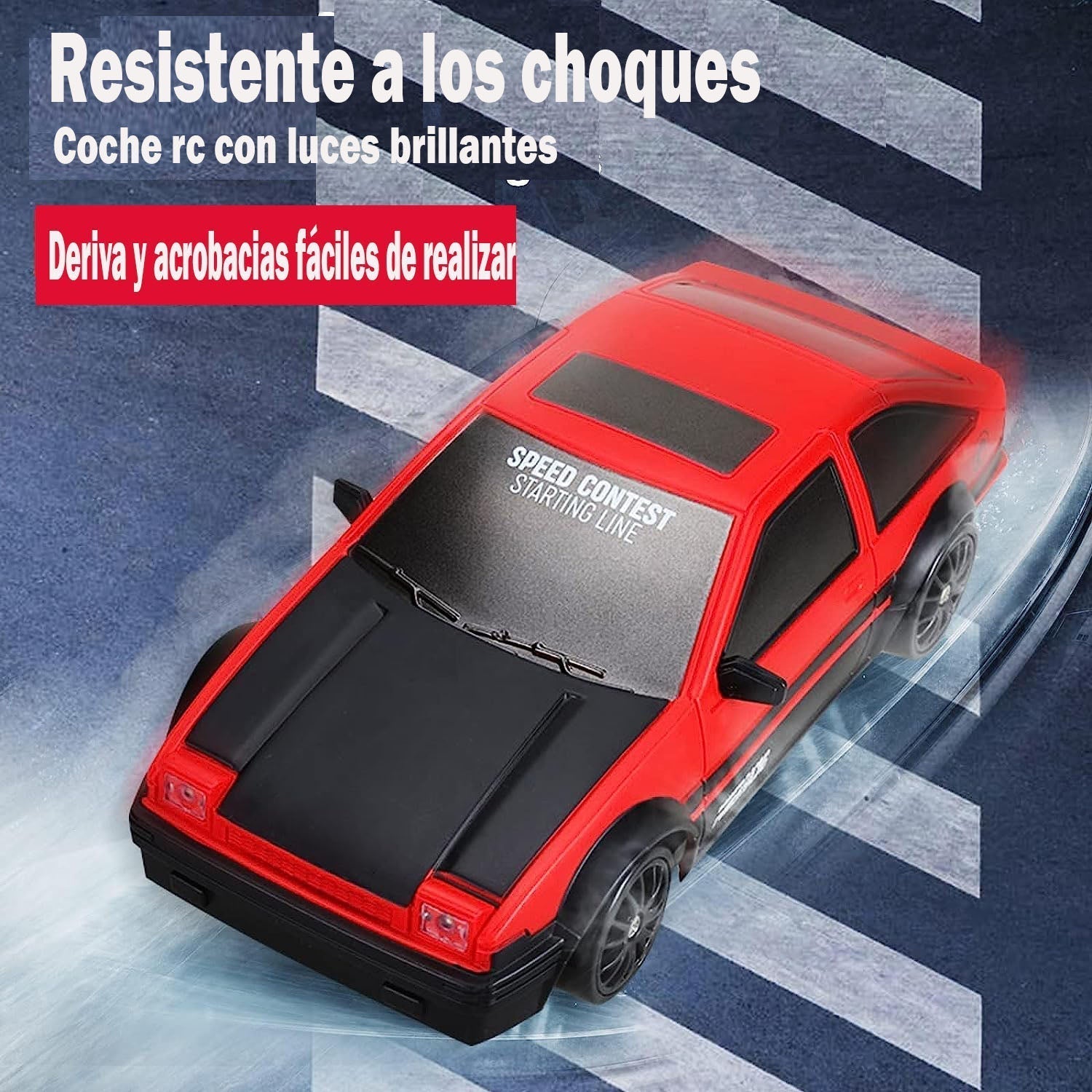 Coche de derrape RC de mesa.