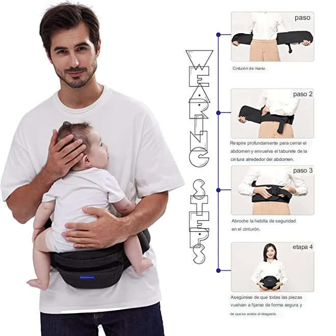 🔥Último día 48% de descuento - Portabebés ergonómico para bebés de 3 a 36 meses