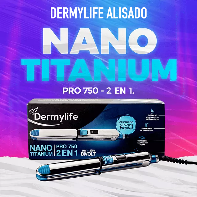 Plancha de pelo nano titanio Pro750 - Profesional - 2 en 1 - Original 2023