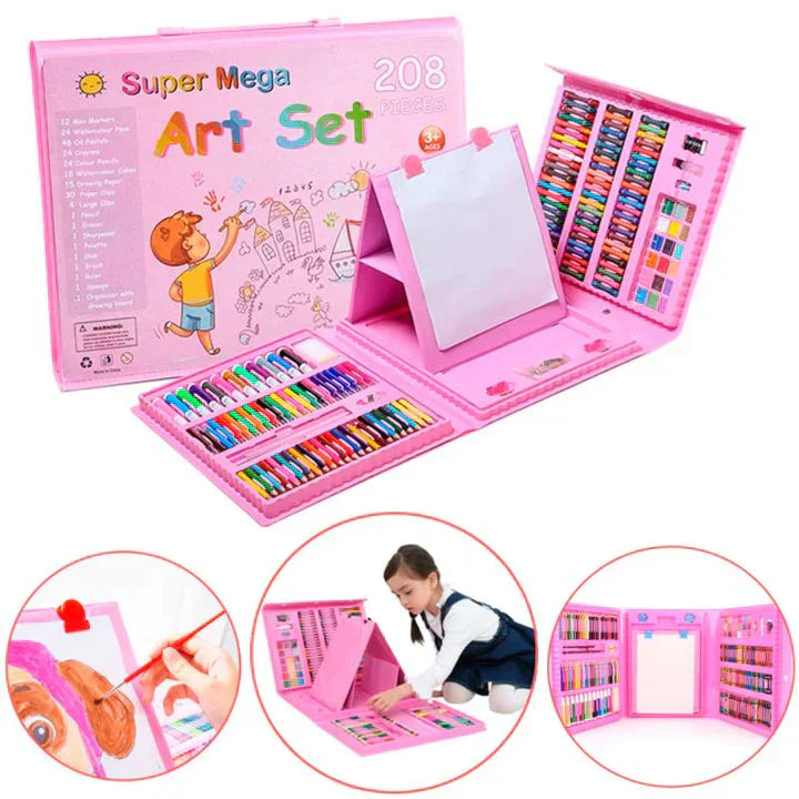 Mega Set de Arte de 208 Piezas Niñas / Niños