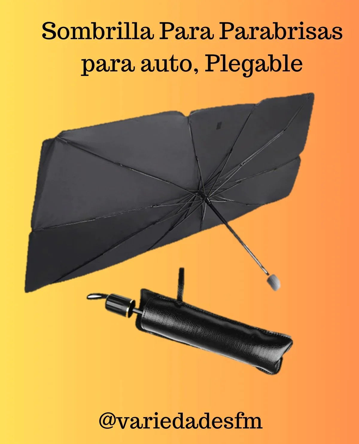 Sombrilla parabrisa carro + gratis funda de almacenamiento