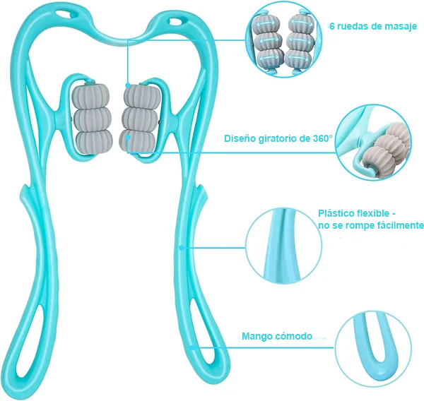 VENTA CALIENTE DE VERANO 48% DE DESCUENTO❤️Rodillo de masaje para el cuello