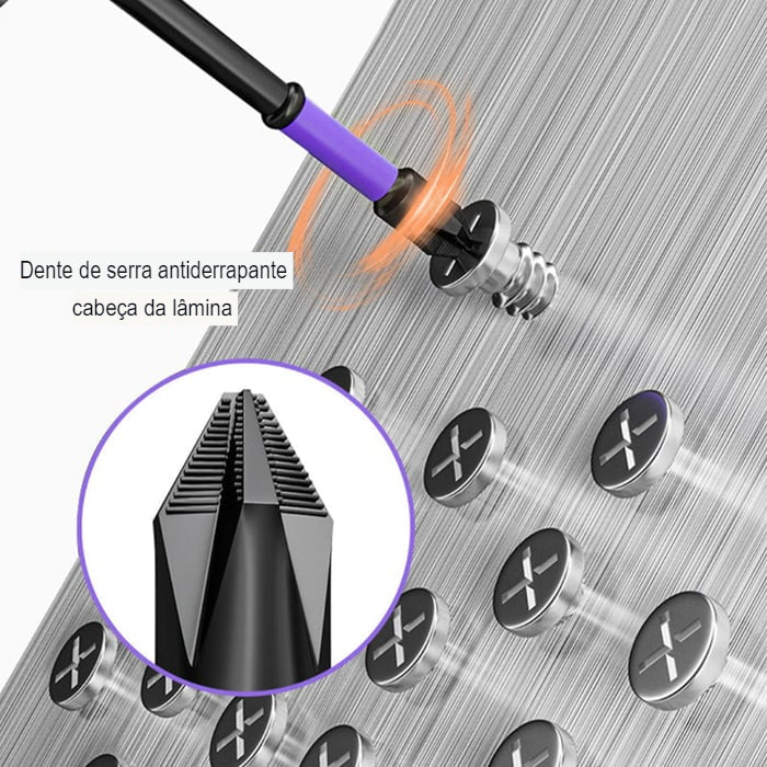 Brocas D1 antideslizantes y a prueba de golpes con puntas de destornillador Phillips